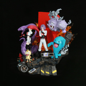 Set <span class=keywords><strong>de</strong></span> Figuras <span class=keywords><strong>de</strong></span> Anime <span class=keywords><strong>de</strong></span> 38 cm del Team Rocket, <span class=keywords><strong>Jessie</strong></span> y James, Estatua Coleccionable <span class=keywords><strong>de</strong></span> Pocket Monster con Meowth, Arbok y Weezing, Modelo <span class=keywords><strong>de</strong></span> PVC - Product Image 6