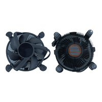 Kipas pendingin CPU tembaga, PC kipas pendingin Cpu tembaga untuk INTEL LGA775 Lga 1155 1156 1150 4pin komputer Aluminium komputer DC 12V