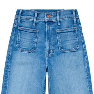 <span class=keywords><strong>Jean</strong></span> Classique de Luxe pour <span class=keywords><strong>Femme</strong></span>, <span class=keywords><strong>Coupe</strong></span> <span class=keywords><strong>Droite</strong></span> Extensible, Taille Basse, Style Streetwear Sexy, Décoration Rivets, Poches Décontractées, Denim Lavable, Été - Product Image 3