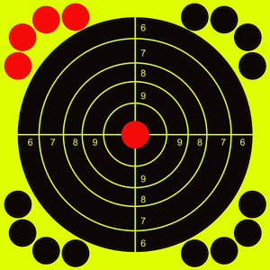 Dericsson Yellow Shooting Target Paper Target 12x12 Splatter para todo el entrenamiento de tiro - Product Image 6