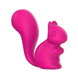 Schattige <span class=keywords><strong>Mini</strong></span> Eekhoorn Vorm Clitoral G-Spot <span class=keywords><strong>Massager</strong></span> Vibrator Met 10 Vibratie Siliconen Krachtige Motor Vibrator Seksspeeltjes Voor Vrouwen - Product Image 1