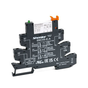 Relais intermédiaires à interface générale Shenler RNC1CO012+SNC05-E-A Slim, alimentation 12 V, bobine Allen Bradley RH4B-U 220 VAC - Product Image 1