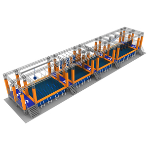 Course d'obstacles <span class=keywords><strong>ninja</strong></span> warrior américain populaire en plein air pour enfants sur l'eau - Product Image 4