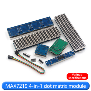 MAX7219 <span class=keywords><strong>Module</strong></span> de commande d'affichage Nixie 8 bits Carte <span class=keywords><strong>pilote</strong></span> LED 4-en-1 avec lumière de différentes couleurs Connectivité de ligne 5P - Product Image 3