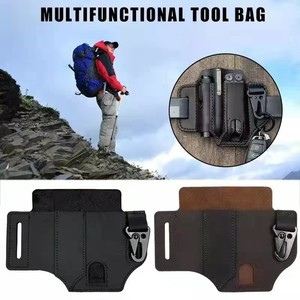 Pochette de ceinture tactique EDC personnalisée en usine, sac banane multi-usage pour techniciens d'entretien, étui utilitaire en cuir durable - Product Image 3