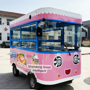 Camion de nourriture mobile électrique, camion de café et de crème glacée, camion de nourriture rapide, hot-dogs, frites, remorque personnalisable - Product Image 2