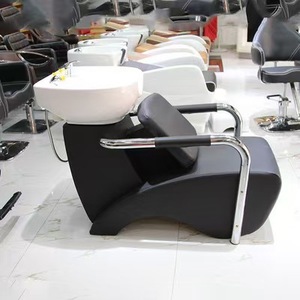 Fauteuil de lavage de cheveux populaire pour salon de coiffure, lit de shampoing inclinable - Product Image 4