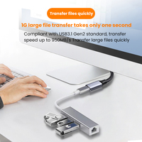Cable de Extensión USB C 5A Macho a Hembra 20Gbp/s Gen2 USB3.2 Cable de Datos 100W Carga Rápida para Sumsung Huawei Macbook Pro Laptop