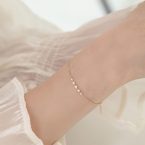 CANNER Bijoux en gros, bracelet en argent S925 avec zircon de 2/3/4 mm, bijoux simples et délicats, bracelet plaqué or réglable pour femmes - Product Image 4