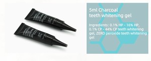 Meilleure vente usage domestique logo privé charbon de bois blanchiment gel kit avec câble téléphonique blanchiment des dents lu - Product Image 5