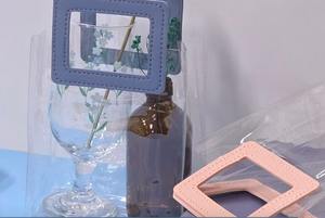 Custom Promotion Transparent Tote Bag Small Giveaway Gift Bag Plastic clear Bag with Handles - Product Image 3