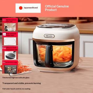 Nueva <span class=keywords><strong>Freidora</strong></span> <span class=keywords><strong>de</strong></span> <span class=keywords><strong>Aire</strong></span> DELILOC <span class=keywords><strong>de</strong></span> Japón, con Vidrio Visible, Control Táctil Transparente, Pequeña, Colorida, <span class=keywords><strong>Freidora</strong></span> Eléctrica <span class=keywords><strong>de</strong></span> Huevos para el Hogar - Product Image 2
