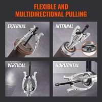 Vente en gros Extracteur d'engrenage à 3 mâchoires Outil de démontage 3 ", 4", 6 ", 8" pour poulies d'engrenages Roulements et volants entièrement assemblés Acier CR-V