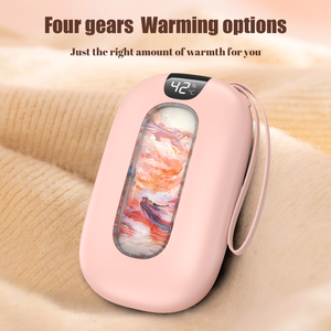 Chargeur portable USB-C 2 en 1 avec écran numérique, 10000 mAh, chauffe-mains, batterie externe pour femmes, camping en plein air, voyage - Product Image 6