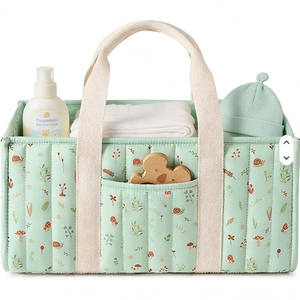 Bolsa de Pañales Acolchada Premium para Bebé, Organizador de Pañales Ligero de Poliéster, Impermeable, para Mamá y Bebé - Product Image 1