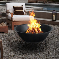 Table de foyer extérieur moderne américaine en acier inoxydable à gaz naturel sans fumée pour barbecue et fêtes