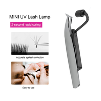 Lampe UV LED Mini KaiManRui pour Extensions de Cils, Séchage Rapide, Rechargeable, Pince à Épiler, Outils et Accessoires Portables pour Cils