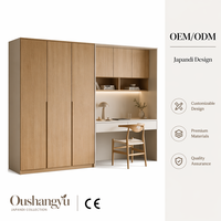 Ensemble armoire et coiffeuse minimaliste sur mesure, du sol au plafond, unité murale de rangement multifonctionnelle pour fenêtre