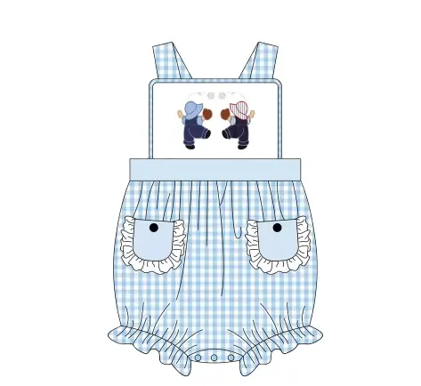 مبيع بالجملة مجموعة هدايا للأطفال حديثي الولادة الأفضل مبيعاً رومبير أكمام قصيرة ملابس قطنية للأطفال