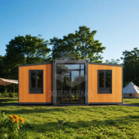 Maison préfabriquée moderne pliable et extensible, conteneur modulaire de 40 pieds, mini-maison préfabriquée à 2 chambres pour habitation, hôtel, villa, bureau