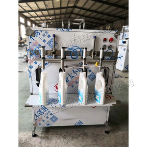 Macchina riempitrice idraulica a 4 teste per controllo computerizzato autofluido per riempimento quantitativo attrezzatura per inscatolamento a pressione di pasta semiautomatica - Product Image 3