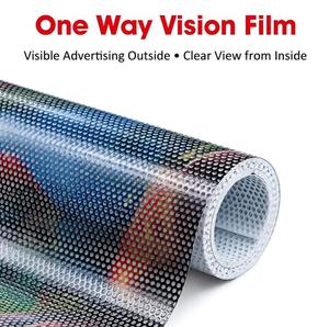 <span class=keywords><strong>Vinyle</strong></span> <span class=keywords><strong>micro</strong></span>-<span class=keywords><strong>perforé</strong></span> découpé à la forme pour impression numérique, graphiques transparents pour vitrines de magasins de détail - Product Image 1
