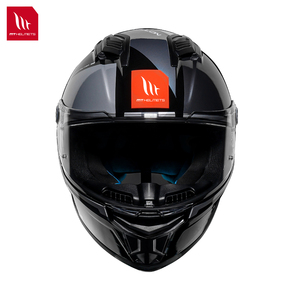 หมวกกันน็อคมอเตอร์ไซค์ MT Helmets รุ่น STINGER 2 หมวกกันน็อคแบบเต็มใบ ดีไซน์กราฟิกสีดำ  พร้อมแผ่นบังแดดใส ได้รับมาตรฐาน ECE  ระบบปลดเร็ว - Product Image 3
