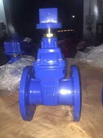 Vanne à opercule assise résistante en fonte ductile BS5163 pour l'eau, commande par volant, tailles DN50 à DN1200