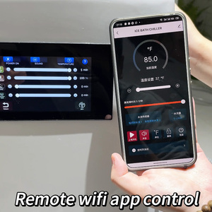 Thiết kế mới Acrylic Wifi Ice Bath lạnh Plunge bồn tắm ngoài trời tất cả trong một Plunge hồ bơi vận động viên tập thể dục phục hồi - Product Image 5