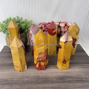 Torre de <span class=keywords><strong>jaspe</strong></span> Mookaite curativa de punto de cristal de piedra Reiki Natural de alta calidad para meditación - Product Image 4