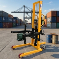 Camion basculant hydraulique rotatif à 180 degrés avec élévateur de 1350 mm pour fûts de 55 gallons