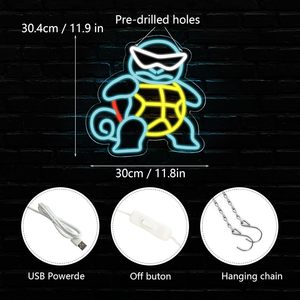 Cuộc sống tuyệt vời nhân vật hoạt hình Neon Túi Quái Vật khu vực trò chơi Logo thanh acrylic cơ thể phòng khách trang trí cảnh quan - Product Image 3