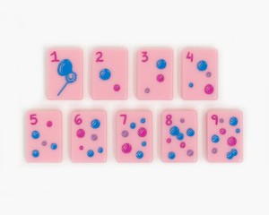 Pink Plastic <b>Mahjong</b> <b>Set</b> 100 Pieces Custom Printed Game Tiles for Party Family Game - Product Image 6