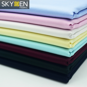 Skygen al por mayor tejido peinado cuenta 60*60 de textil 100% algodón color sólido camisa de hombre camisas de tela - Product Image 3