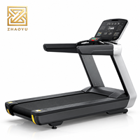 Tapis roulant commercial robuste ZY avec moteur 3HP et puissance de pointe 7HP, machine de course électrique avec inclinaison de 20 % pour salle de sport et centre de fitness