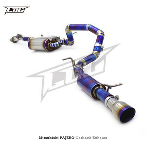 Tubos de Escape de Titanio <span class=keywords><strong>BSK</strong></span> para Mitsubishi PAJERO 3.0/3.8 2006-2021, Sistema de Escape Catback con Válvula de Vacío para Autos Deportivos - Product Image 6