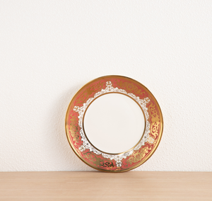 Factory Custom Brand Gold Rim Red Floral Eco-Friendly Porcelain Tableware Premium Banquet Dinner Set Bulk Gift Box Supply - Product Image 6