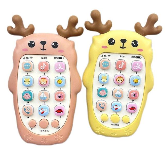 Educational Toys Cellphone with LED Baby Kid Educational Phone English Learning Mobile Phone Toy Christmas Gifts
