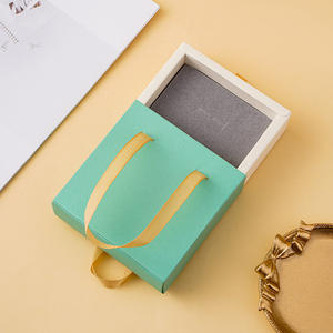 Customized Logo Eco-friendly Slide Jewelry <b>Box</b> Earring <b>Ring</b> Bracelet Necklace Custom Color Custom Shape Portable Packaging <b>Box</b> - Product Image 3