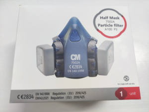 قناع واقي نصف وجه من السيليكون 7502A P3 بشعار OEM - Product Image 2