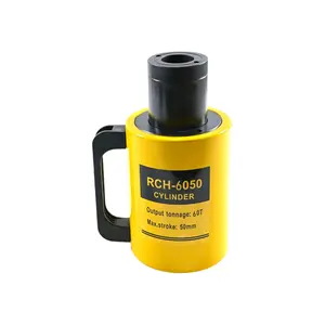 RCH-6050 hydraulic Hollow cylinder single acting hollow plunger steel hydraulic cylinder 60 ton hydraulic jack