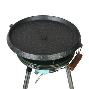 Korean Round Non-stick Barbecue <strong>Gas</strong> Grill Plate Portable Aluminum Barbecue <strong>Gas</strong> Stoves BBQ Grill Pan - Product Image 3