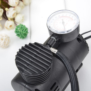 Gonfleur de pneus de voiture portable 12V, mini, arrêt automatique, monocylindre, avec manomètre, pour usage automobile - Product Image 4