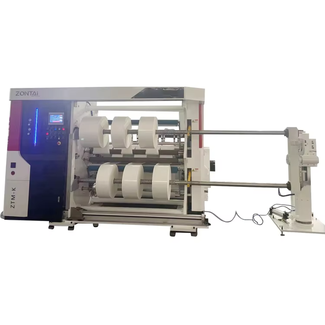 ZONTAI High-Speed PLC Controlled Slitter Rewinder Machine Mitsubishi Pump Motor 400m/min CE Certified Remote Monitoring Paper