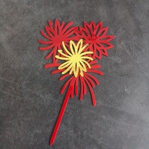 ท็อปเปอร์เค้กอะคริลิค รูปน้ำผึ้งและรสหวาน ขนาด 13.2 ซม. ของตกแต่งเค้กสำหรับเทศกาลฤดูใบไม้ผลิและวันปีใหม่ - Product Image 3