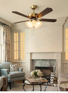 Plafonnier Design Moderne Décoratif de Luxe Vintage Ventilateurs de Plafond Led avec Télécommande Lustres et Lampes Suspendues - Product Image 6