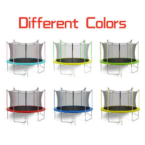 Cama Elástica Redonda Grande de 6, 8, 10, 12, y 15 Pies para Exterior, Rebotador Comercial para Niños con Red Protectora en Venta - Product Image 2