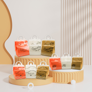 Scatola di Lusso per Bomboniere <span class=keywords><strong>Matrimonio</strong></span> in Cartone, Confezione per Dolci con Manico, Riciclabile e Pieghevole, per Matrimoni e Compleanni - Product Image 5