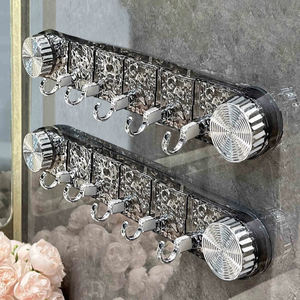 Offre Spéciale <span class=keywords><strong>sans</strong></span> perçage salle de bain crochets muraux porte-serviettes pliable crochet à ventouse Portable - Product Image 6