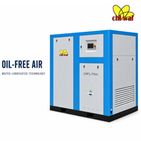 Compresseur d'air industriel fixe sans huile à vis avec moteur pour un alimentation continue en air comprimé